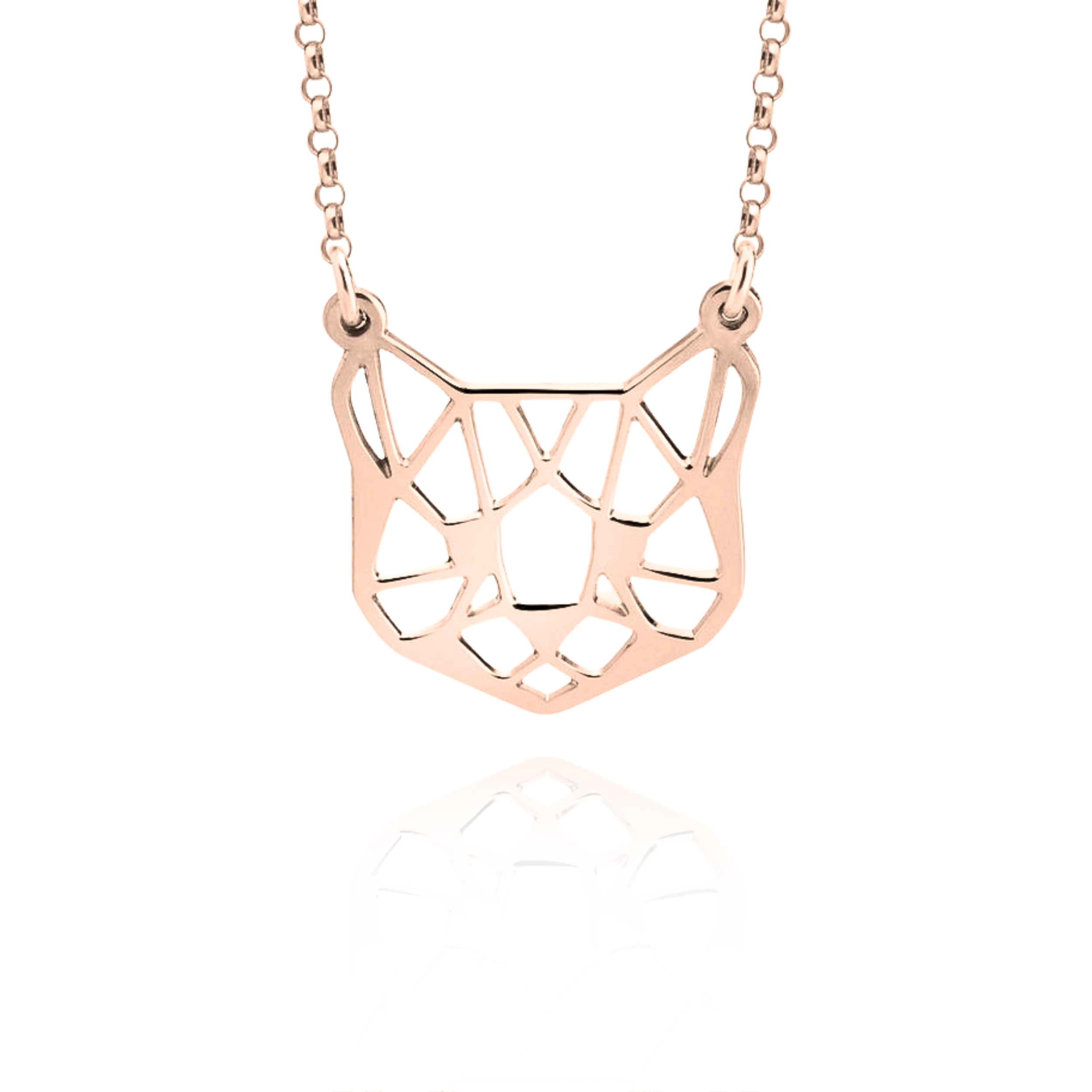 Geometric top cat necklace